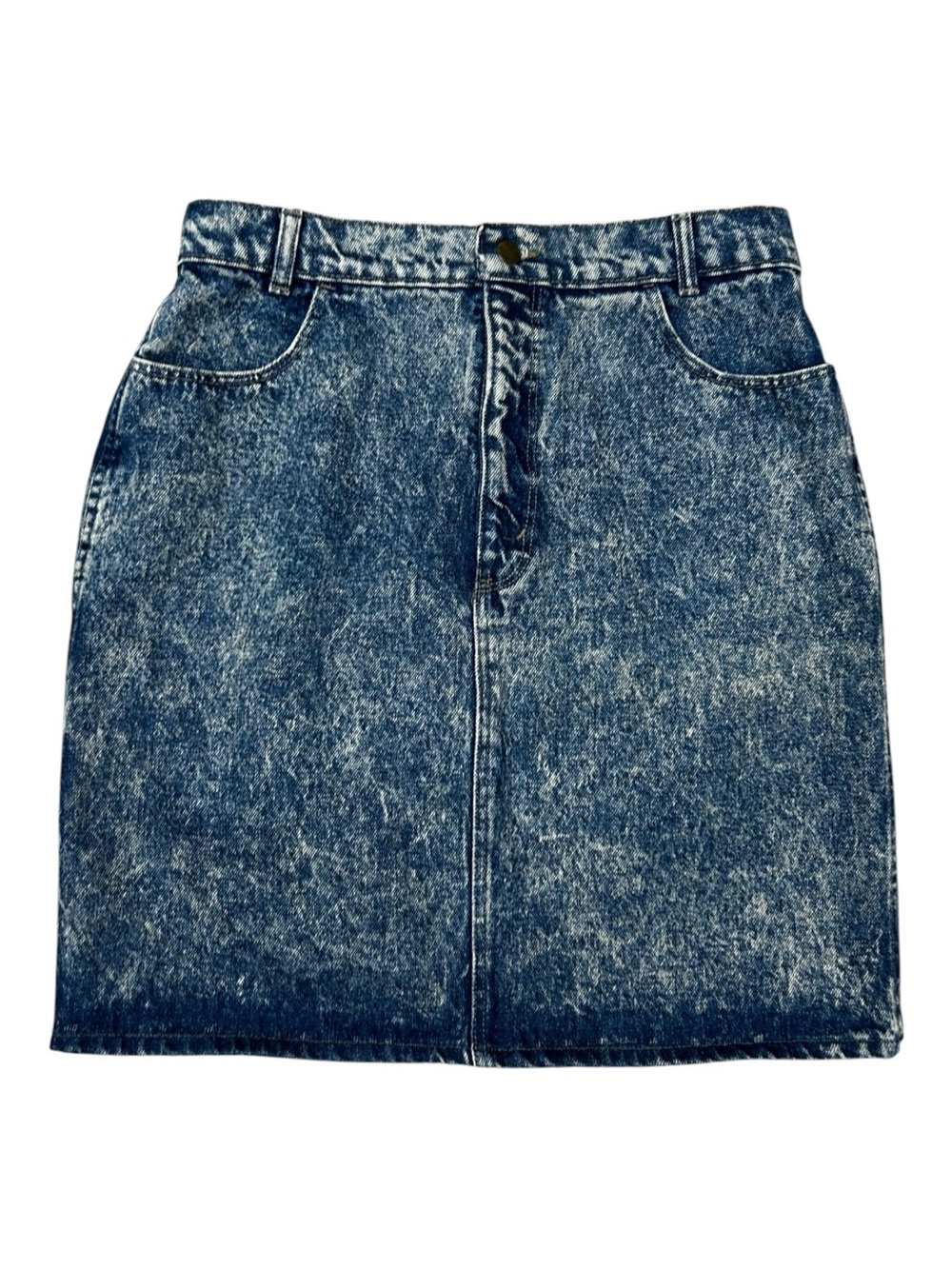 Vintage Mini Skirt, Acid Wash, Stefano International Acid Wash Denim Size 13